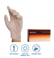 Latex Exam Gloves - 4 mil Powder Free