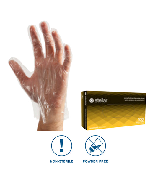 Polyethylene Gloves - 1 mil Powder Free