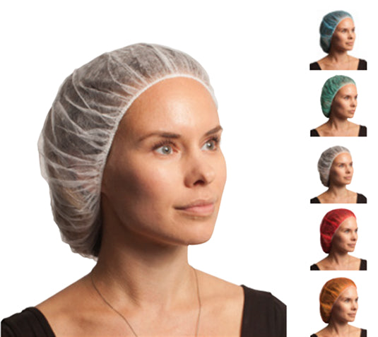 Bouffant Caps, Latex Free - Blue
